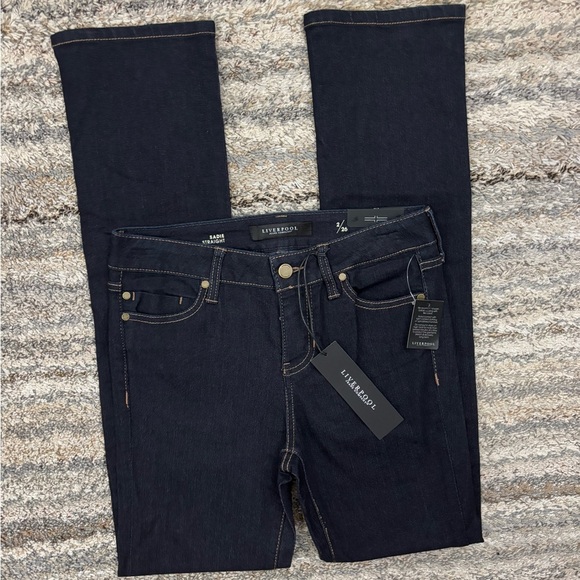 Liverpool Sadie Straight Leg Jeans Sz 2/26 NWT | Liverpool Straight Leg Jeans - - Picture 3 of 13